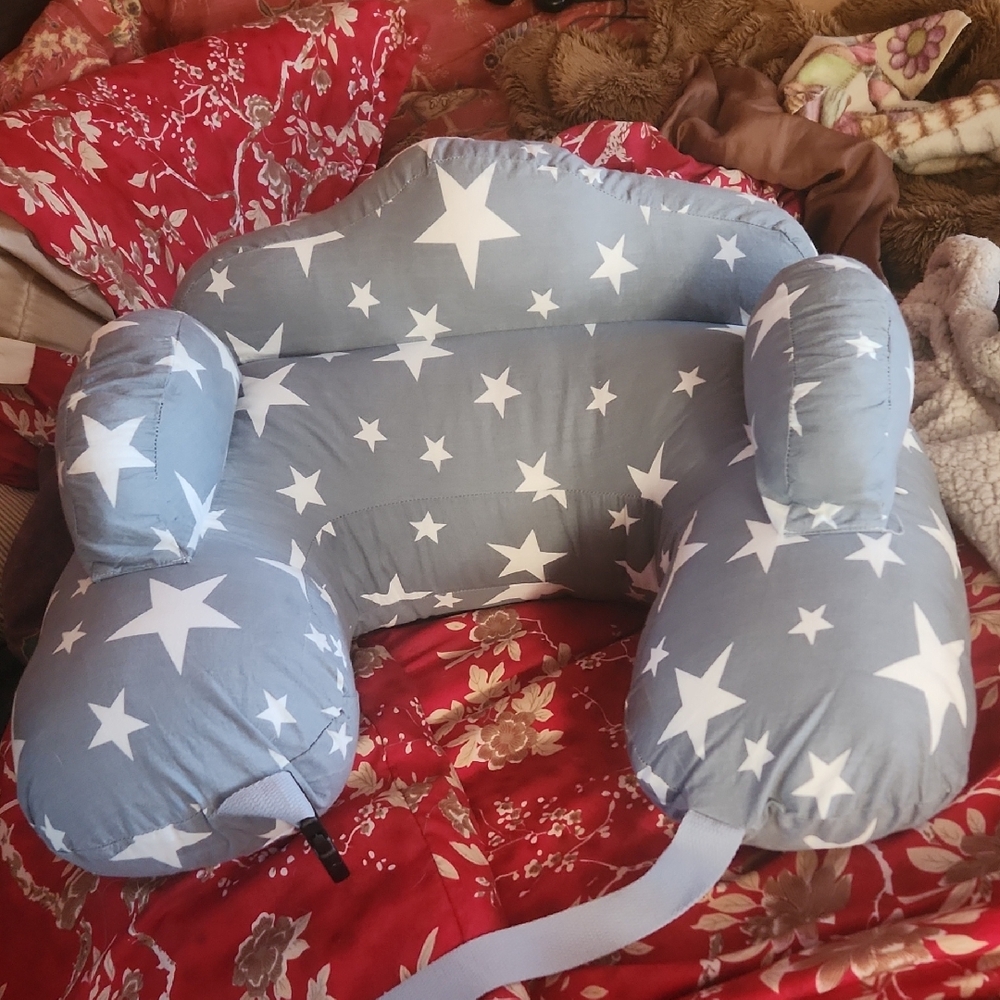 Nursing Pillow or Backrest w/removable 100% cotton cover for washing. Great gift